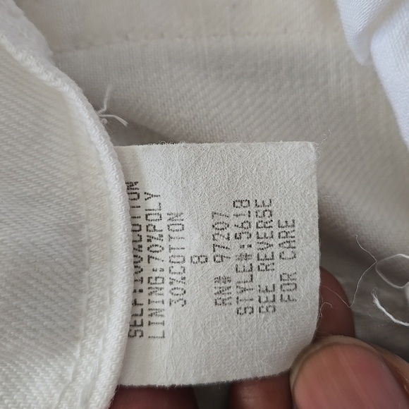 Vintage Y2K Cache Elegant White Wide Leg Denim Jeans Size 8 - Picture 5 of 11